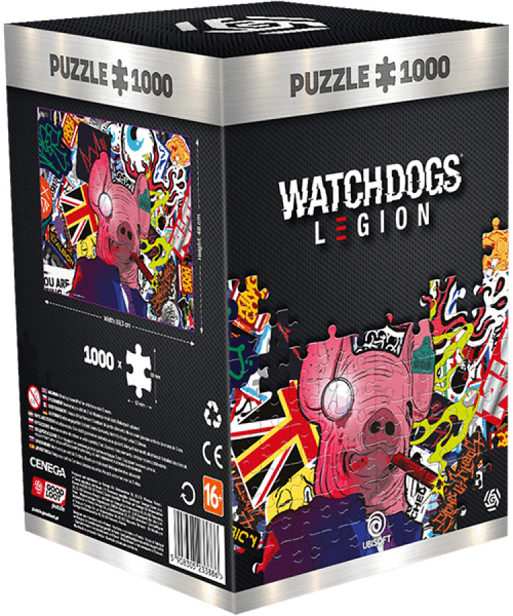 Good Loot Puzzle: Watch Dogs Legion - Pig Mask (1000 elementów)