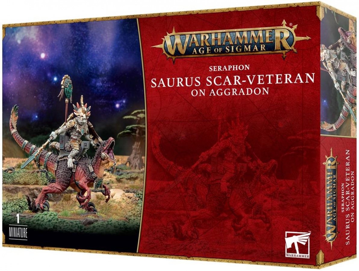 Warhammer Age of Sigmar: Seraphon - Saurus Scar-Veteran on Aggradon