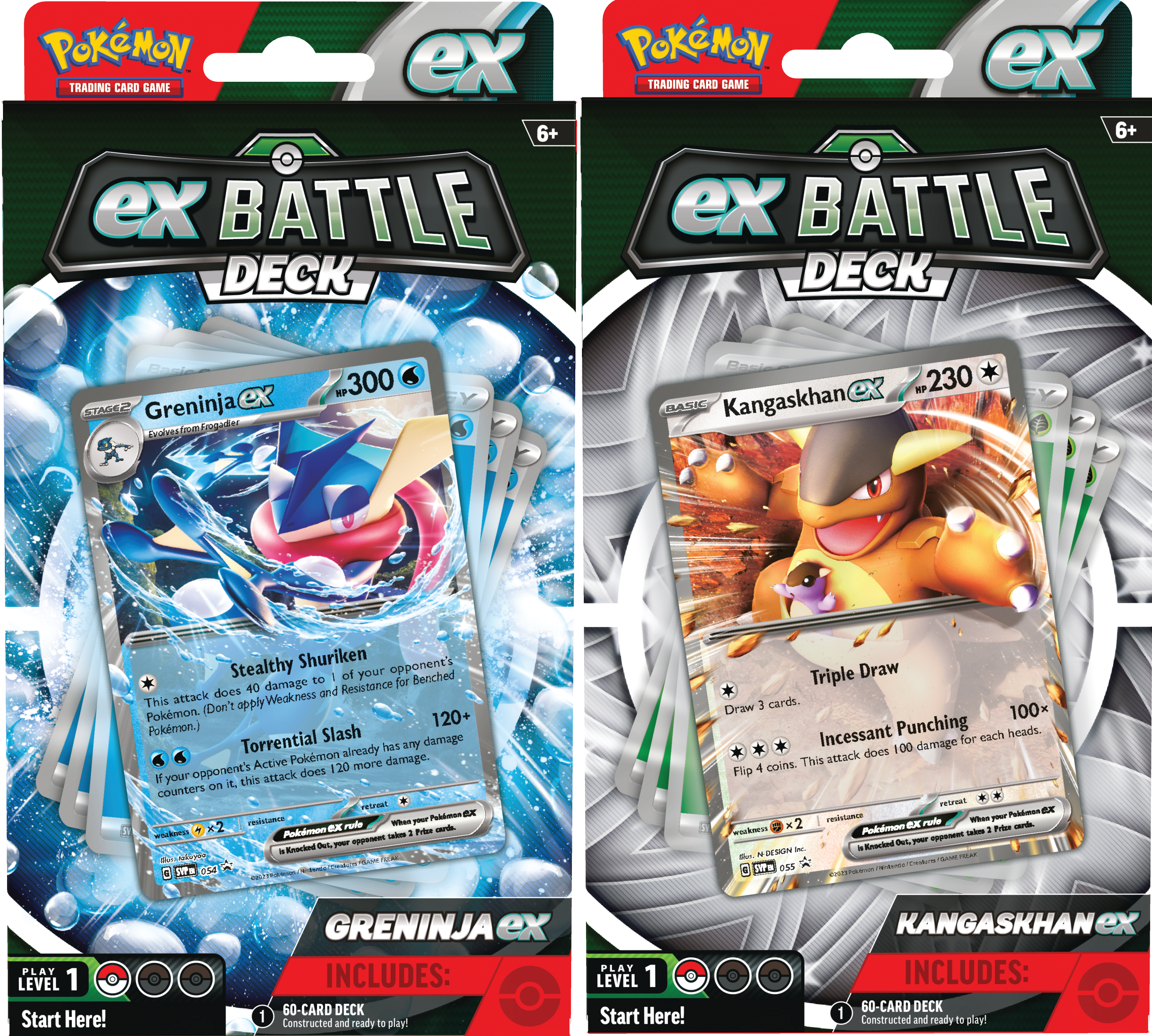 Pokémon TCG: Battle Decks - Greninja Ex / Kangaskhan Ex - bundle 
