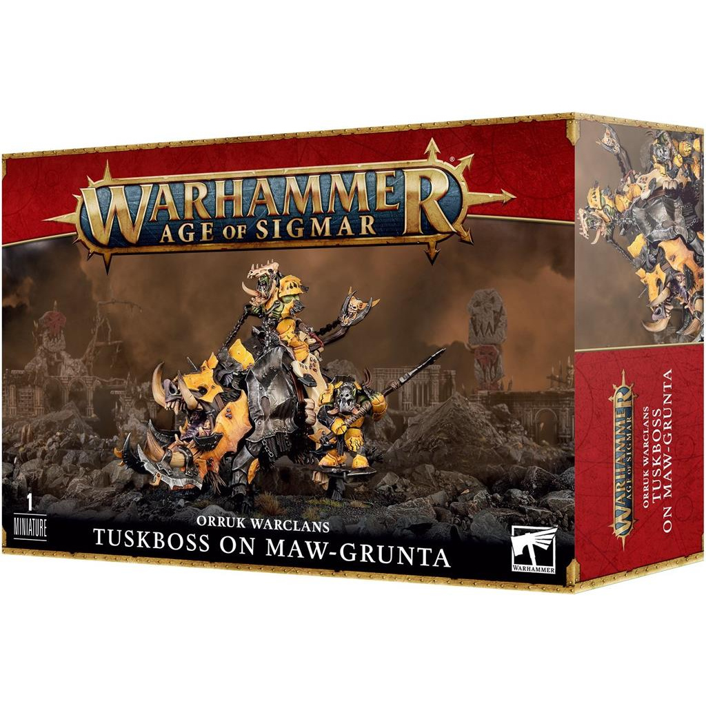 Warhammer AoS – Orruk Ironjawz Tuskboss Sur Maw-Grunta – Neuf Sous Blister (NiB) Armée Orcs & Goblins Warhammer AoS – Orruk Ironjawz Tuskboss Sur Maw-Grunta – Neuf Sous Blister (NiB) Armée Orcs & Goblins