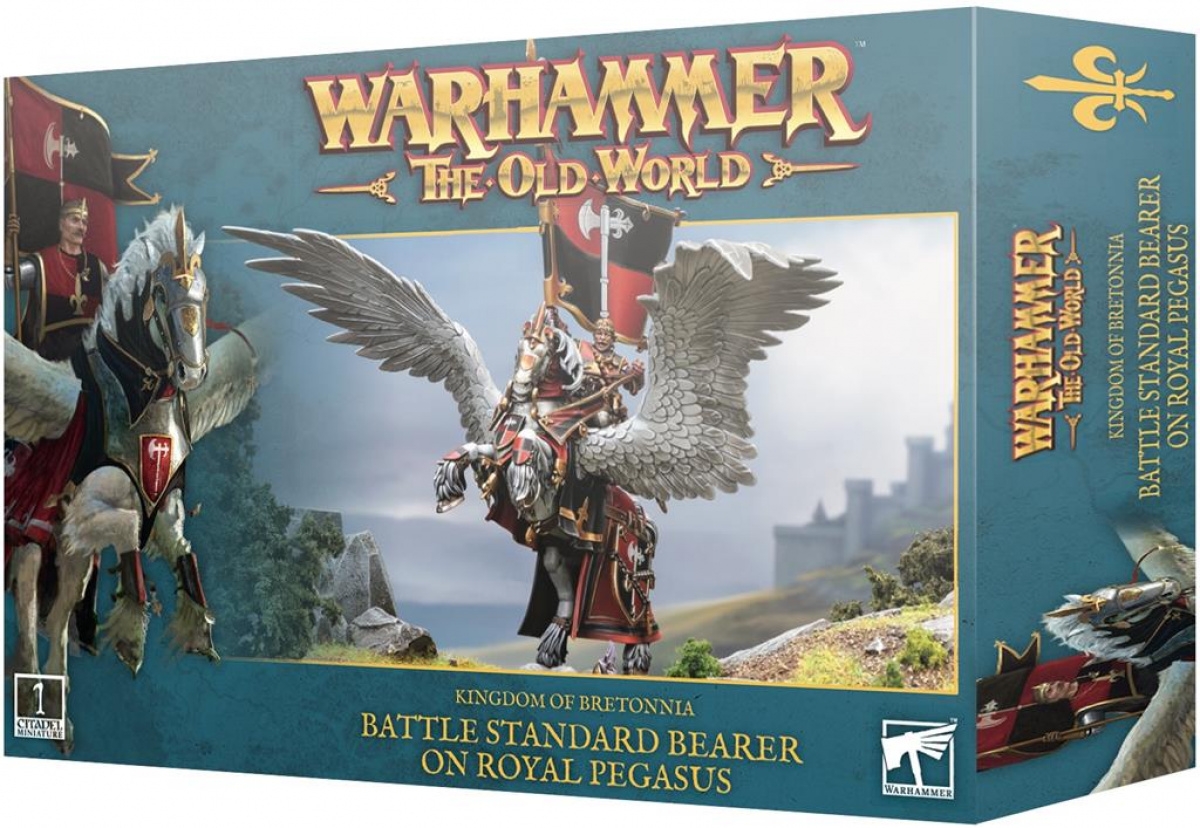 Warhammer The Old World: Kingdom of Bretonnia - Battle Standard Bearer on Royal Pegasus