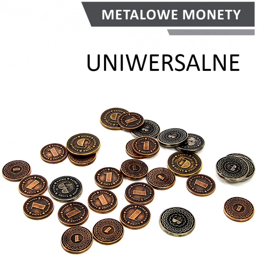 Metalowe Monety - Uniwersalne (zestaw 24 monet)