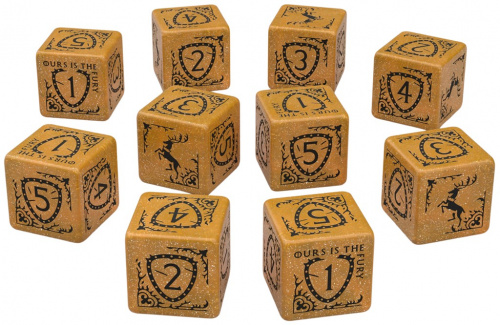 Komplet kości D6: Gra o Tron - Baratheon