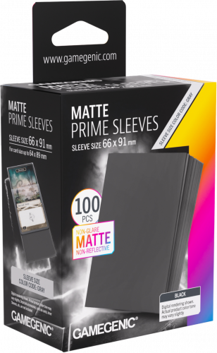 Gamegenic: Matte Prime Sleeves (66x91 mm) - Black - 100 sztuk