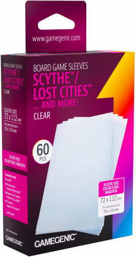 Gamegenic: Board Game Sleeves - Scythe (72x112 mm) - Clear Matte - 60 sztuk