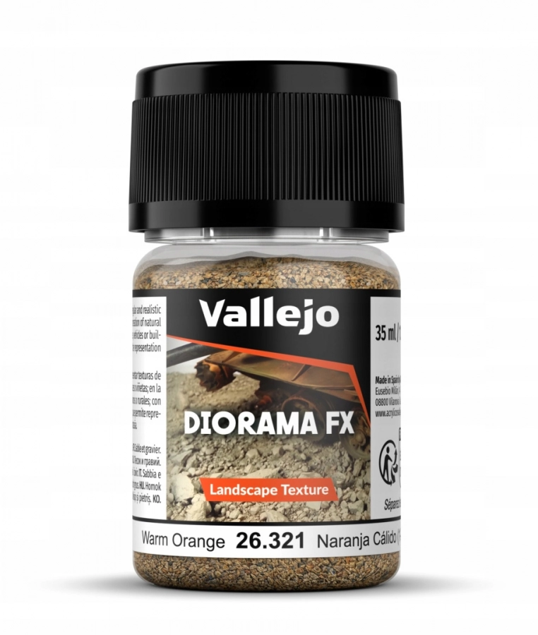 Vallejo: 26.319 - Diorama FX - Landscape Textures - Warm Orange (2-5 mm)
