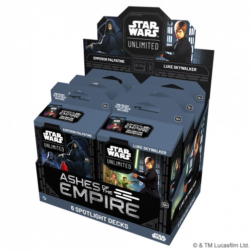 Star Wars: Unlimited Card Game - Ashes of the Empire - Spotlight Deck Display (6)