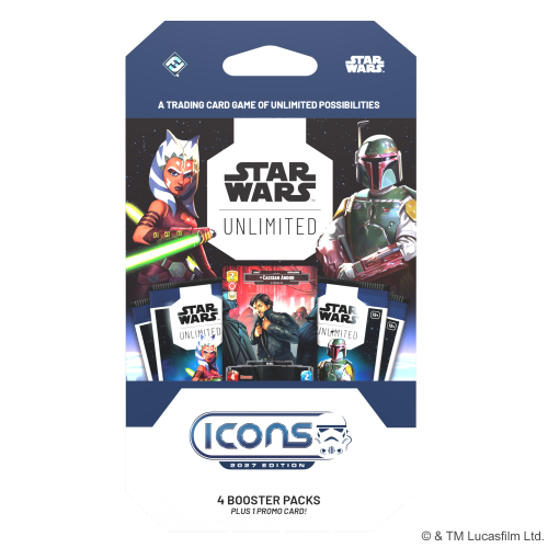 Star Wars: Unlimited Card Game - Icons 2027 Edition -  4 Booster Pack