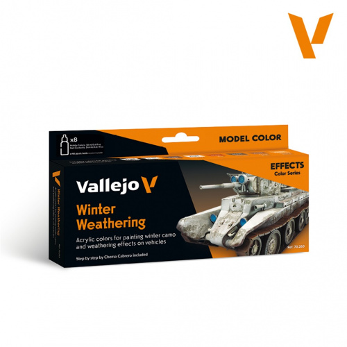 Vallejo: 70.263 - Model Color - Effects - Winter Weathering (8 x 18 ml)