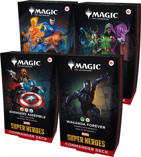Magic the Gathering: Marvel Super Heroes - Commander Deck - Display (4)