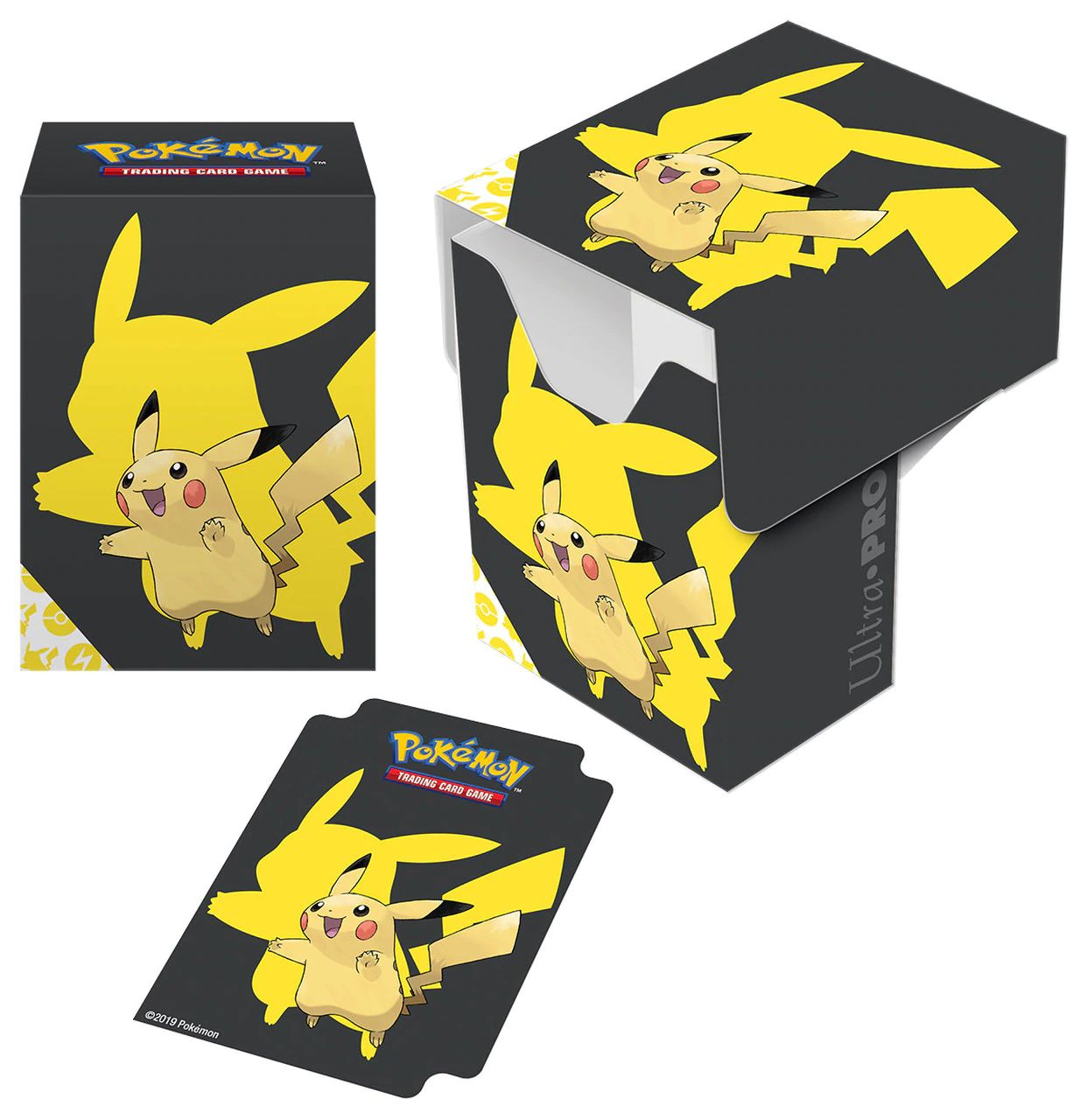 Deck Box Pokémon - Pikachu (yellow & black)