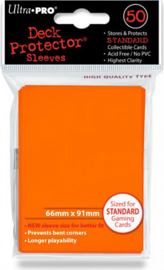 Ultra Pro: Deck Protector Sleeves - Solid Orange (Pomarańczowe)