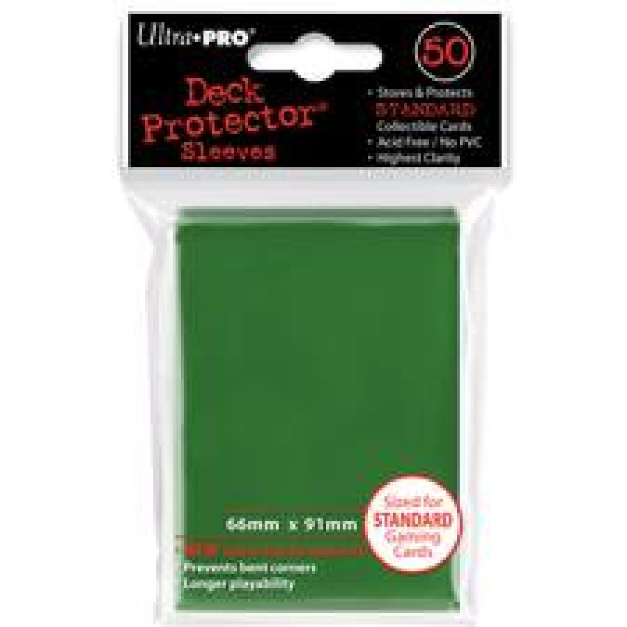 Ultra Pro: Deck Protector - Solid Green (Zielone) 50 szt.