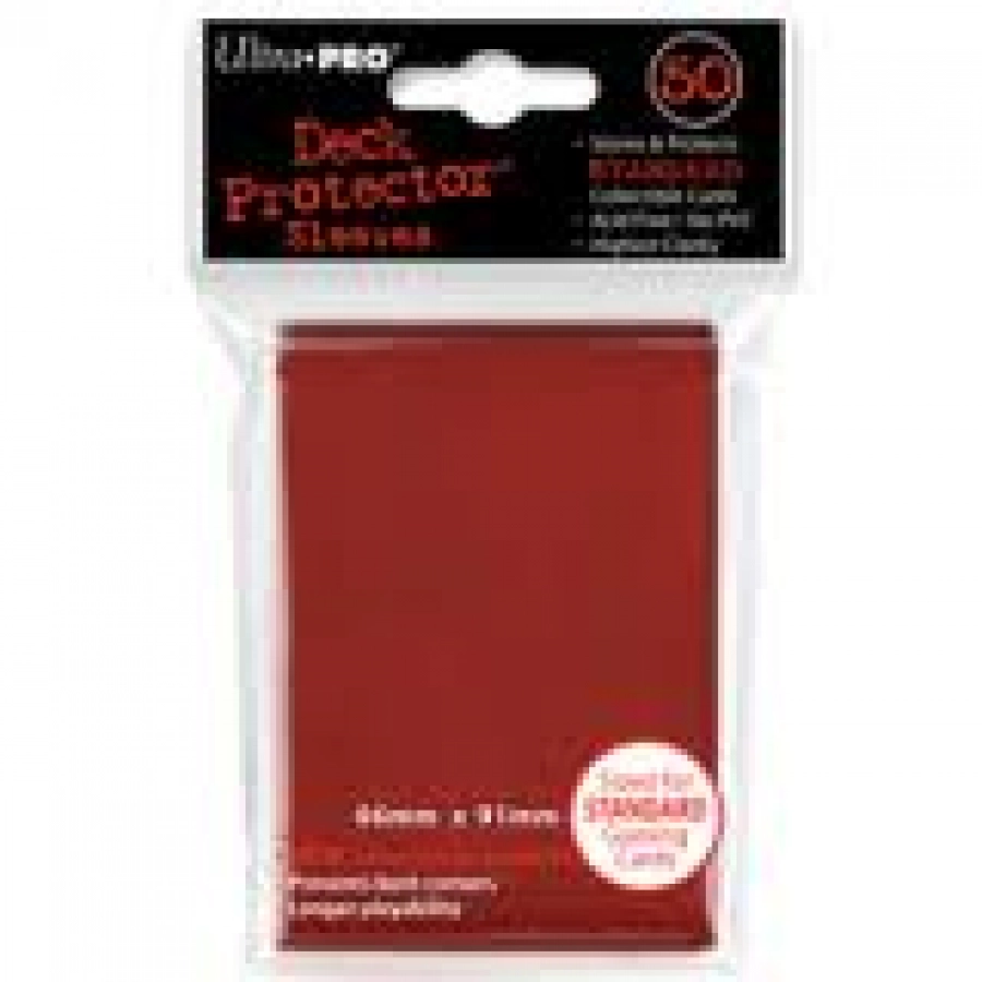 Ultra Pro: Deck Protector Sleeves - Solid Red (Czerwone)