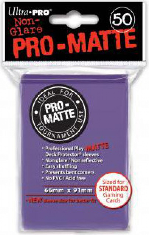 Ultra Pro: Deck Protector Sleeves - Pro-Matte Non-Glare - Purple (Fioletowe)