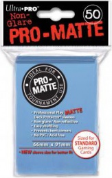 Ultra Pro: Deck Protector Sleeves - Pro-Matte Non-Glare - Light Blue (Jasnoniebieski)