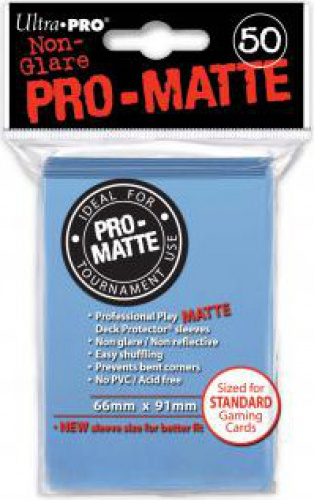 Ultra Pro: Deck Protector Sleeves - Pro-Matte Non-Glare - Light Blue (Jasnoniebieski)