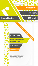 Koszulki na karty Rebel (41x63 mm) "Mini American Premium", 100 sztuk