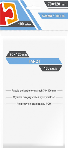 Koszulki na karty Rebel (70x120 mm) "Tarot", 100 sztuk