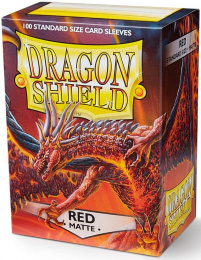 Dragon Shield: Koszulki na karty (63x88 mm) "Standard Size" Matte, 100 sztuk, Czerwone