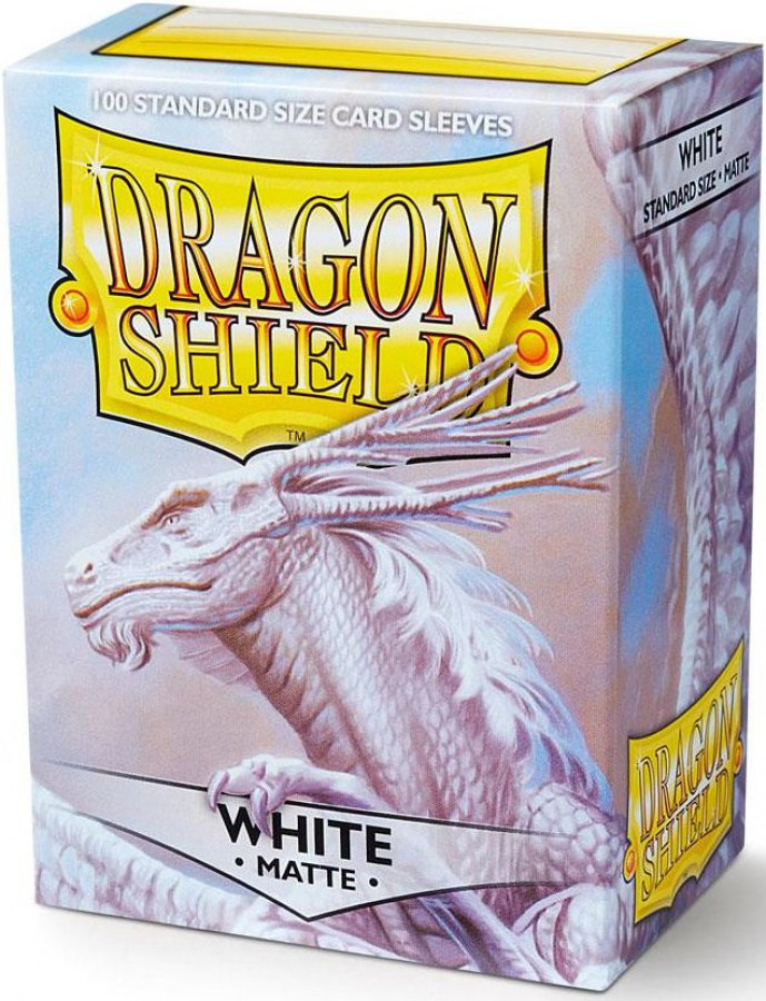 Dragon Shield: Koszulki na karty (63x88 mm) "Standard Size" Matte, 100 sztuk, Białe