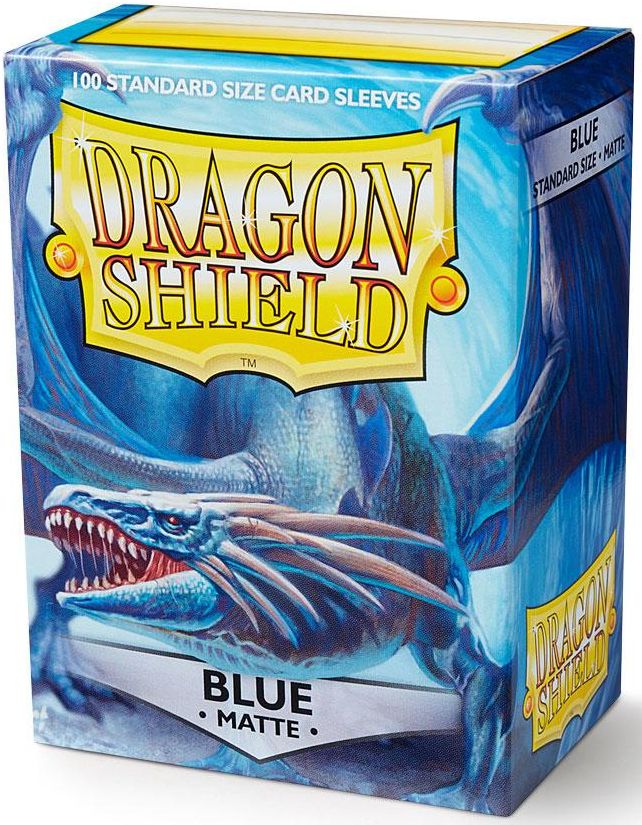 Dragon Shield: Koszulki na karty (63x88 mm) Standard Size Matte, 100 sztuk, Niebieskie