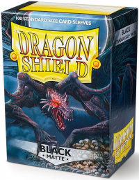 Dragon Shield: Koszulki na karty (63x88 mm) "Standard Size" Matte, 100 sztuk, Czarne