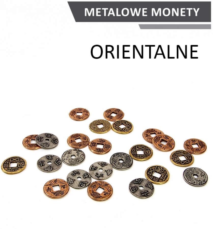 Metalowe Monety - Orientalne (zestaw 24 monet)