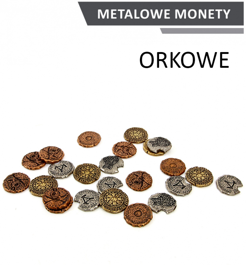 Metalowe Monety - Orkowe (zestaw 24 monet)