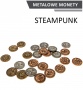 Metalowe Monety - Steampunkowe (zestaw 24 monet)