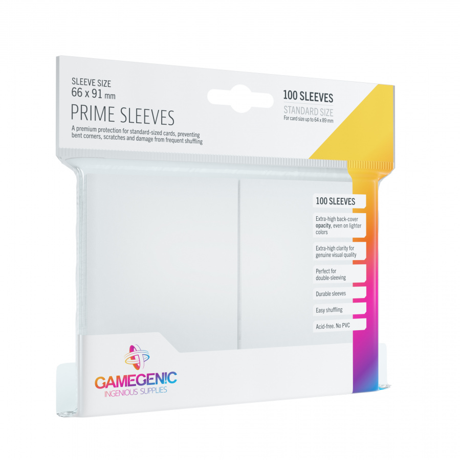 Gamegenic: Prime CCG Sleeves (66x91 mm) - White, 100 sztuk
