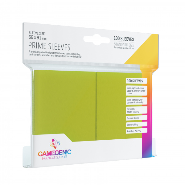 Gamegenic: Prime CCG Sleeves (66x91 mm) - Lime, 100 sztuk