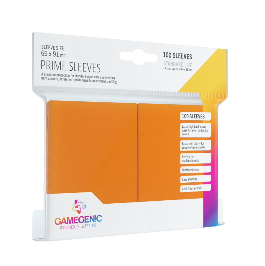 Gamegenic: Prime CCG Sleeves (66x91 mm) - Orange, 100 sztuk