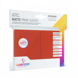 Gamegenic: Matte Prime CCG Sleeves (66x91 mm) - Red, 100 sztuk