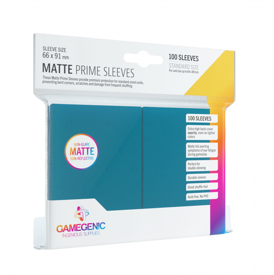 Gamegenic: Matte Prime CCG Sleeves (66x91 mm) - Blue, 100 sztuk