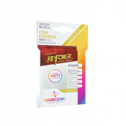 Gamegenic: Matte KeyForge Exoshields Clear (66x92 mm), 40 sztuk