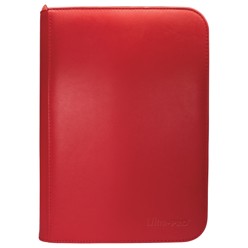 Ultra Pro: Vivid 4-Pocket Zippered PRO-Binder - Red