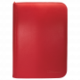 Ultra Pro: Vivid 4-Pocket Zippered PRO-Binder - Red