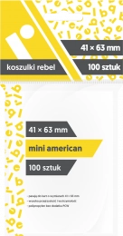 Koszulki na karty Rebel (41x63 mm) "Mini American", 100 sztuk