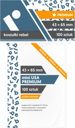 Koszulki na karty Rebel (43x65 mm) "Mini USA Premium", 100 sztuk