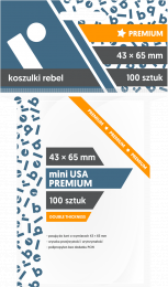 Koszulki na karty Rebel (43x65 mm) "Mini USA Premium", 100 sztuk