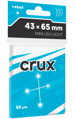 Koszulki na karty Rebel (43x65 mm) Crux Light, 100 sztuk