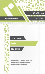 Koszulki na karty Rebel (50x73 mm) "Fenix", 100 sztuk