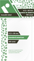 Koszulki na karty Rebel (57,5x89 mm) "Standard American", 100 sztuk