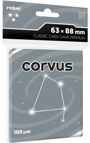 Koszulki na karty Rebel (63x88 mm) Corvus Premium, 100 sztuk