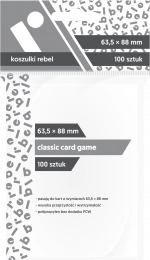 Koszulki na karty Rebel (63,5x88 mm) "Classic Card Game", 100 sztuk