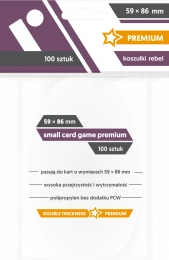 Koszulki na karty Rebel (59x86 mm) "Small Card Game Premium" 100 sztuk