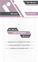 Koszulki na karty Rebel (59x86 mm) "Small Card Game" 100 sztuk