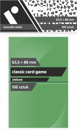 Koszulki na karty Rebel (63,5x88 mm) "Classic Card Game", 100 sztuk, Zielone