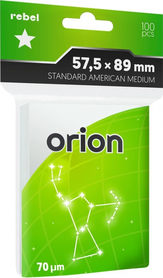 Koszulki na karty Rebel Medium Orion (57,5x89 mm), 100 sztuk